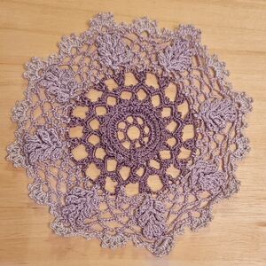 Purple Crochet Doily